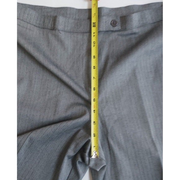 NWT Ladies Larry Levine Gray Herringbone Washable Stretch Dress Pants Size 16 - Picture 6 of 8